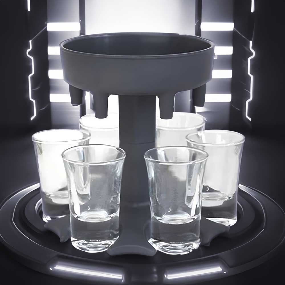 Distributeur de 6 shots, distributeur de shots, distributeur de verres à shot, support de verre à shot à porter