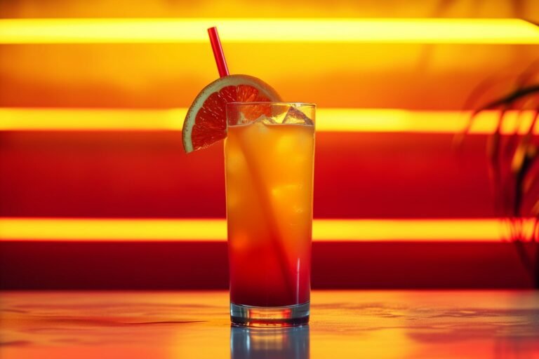 Cocktail tequila sunrise