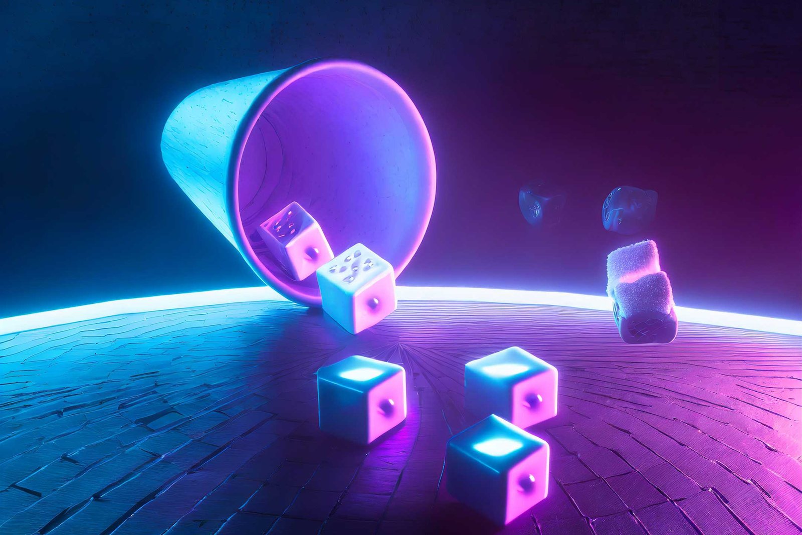 Gobelet avec cubes